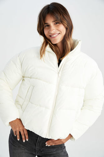 Waterproof Relax Fit Quilted Fabric Inflatable Coat