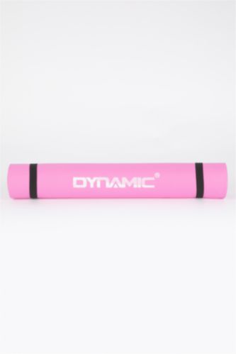 Kadın Pembe Kadın Slogan Baskılı Yoga ve Pilates Matı