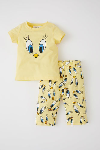 Regular Fit Short Sleeve Looney Tunes Print Pyjama Set