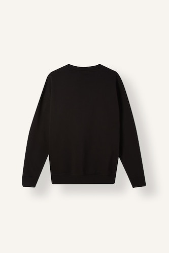 Boxy Fit Printed Crew Neck Sweatshirt
