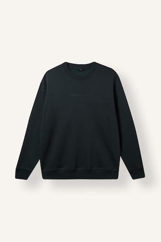 MAN Dark Green Boxy Fit Sweatshirt