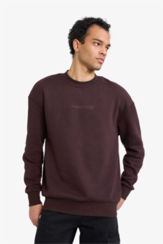 سويت شيرت اوفر سايز بياخة مستديرة