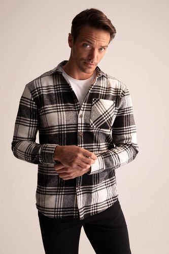Regular Fit Checkered Long Sleeve Shirt