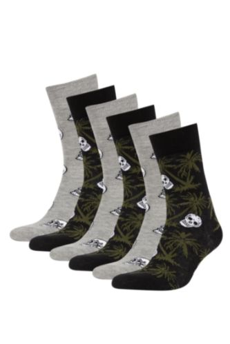 Men 6-Pack Cotton Long Socks