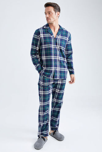 Regular Fit Checkered Pajamas Set