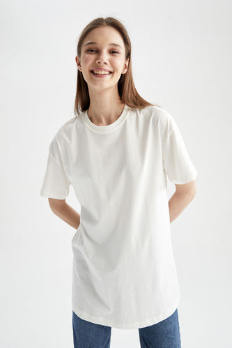 Oversized Short Sleeve T-Shirt Tunic