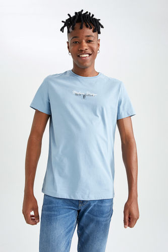 Slim Fit Minimal Print T-Shirt