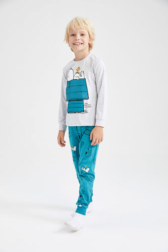Erkek Çocuk Snoopy Uzun Kollu Pijama Takım