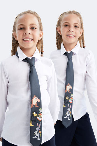 Kız Çocuk Beyaz 2'li Uzun Kollu Okul Gömleği