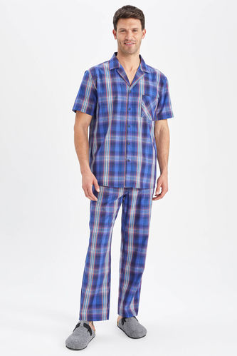 Regular Fit Ekose Desenli Pijama Takımı
