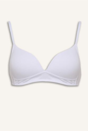 نساء أبيض حمالة صدر برا قطن مفصل بالدانتيل