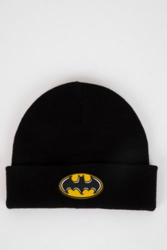 Erkek Çocuk Batman Etiketli Triko Bere