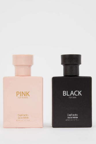 Erkek Black Parfüm 50 mL Kadın Pink Parfüm 50 mL 2'li Set