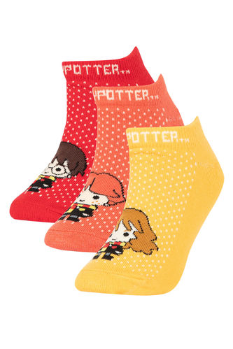 Girl Harry Potter 3-pack Cotton Booties Socks