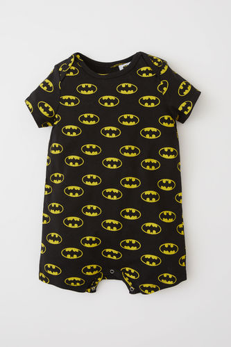 Боди с коротким рукавом с круглым вырезом с лицензией Batman для новорожденных