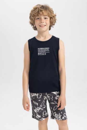 Black BOYS & TEENS Boy Crew Neck Singlet 2523541 | DeFacto