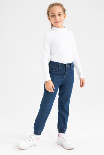 Girl Jogger Fleece Lined Jeans