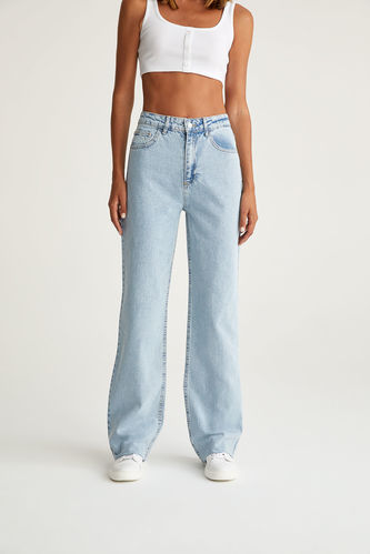 High Waisted Culotte Jeans