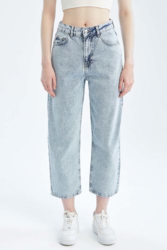 Culotte Fit Ankle Jeans