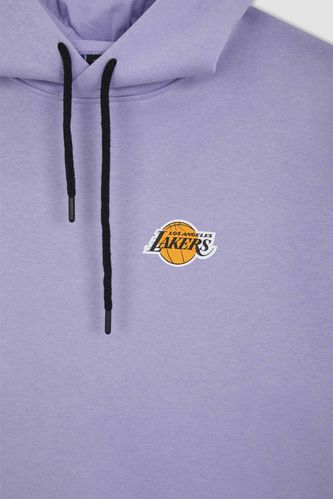 New Era NBA LA Lakers Hoodie In Grey