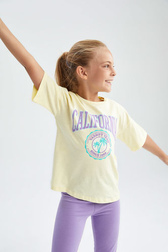 Kız Çocuk Regular Fit 2'li Kısa Kollu Tişört