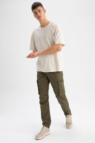 Relax Cargo Jogger With Cargo Pocket Gabardine Trousers