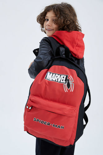 Erkek Çocuk Marvel Spiderman Kendi Kendini Onaran  Su Tutmayan Kumaş Sırt Çantası