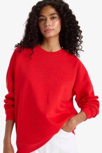 Oversize Fit Basic Sweatshirt