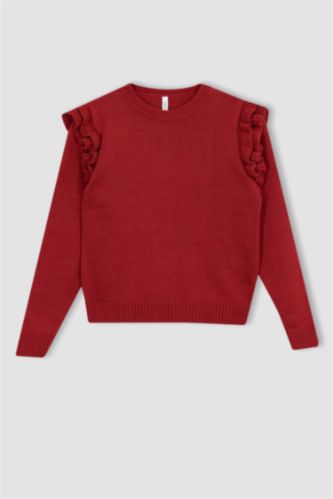 Pull Tricot Col rond Fille