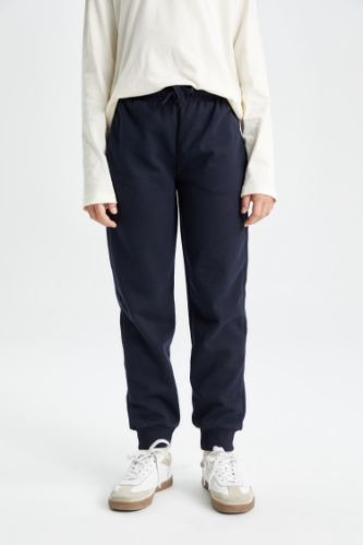 Girls navy school joggers hot sale
