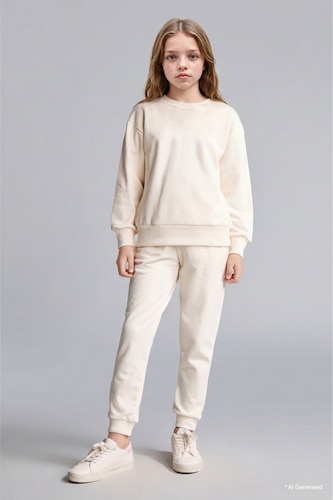 Girl Elastic Waist Jogger Sweatpants