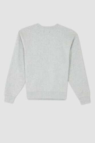 Gina Tricot CREW NECK SWEATER - Jumper - light grey melange/grey