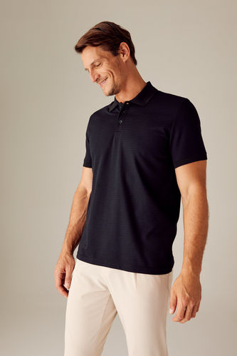 Regular Fit Polo Neck Short Sleeved T-Shirt