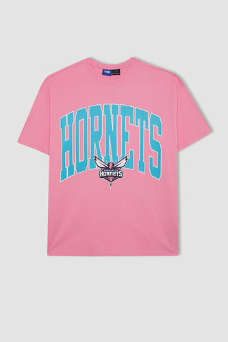 NBA Charlotte Hornets Лицензиялық с мойын Қысқа жеңді футболка