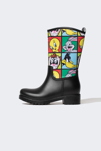 Looney Tunes Licensed Faux Leather Thick Sole Boots