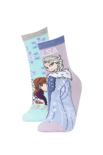 Махровые носки Frozen из хлопка для девочек, 2 пары