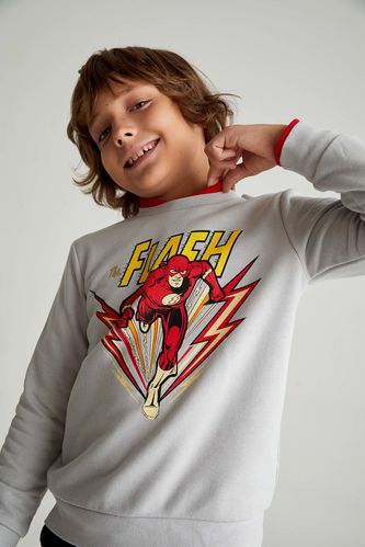 Regular Fit The Flash Licensed Crew Neck Sweatshirt