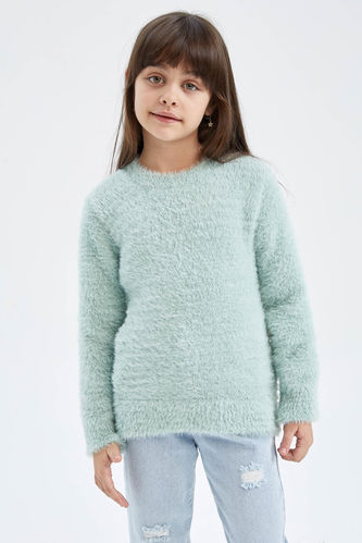 Girl Crew Neck Soft Sweater