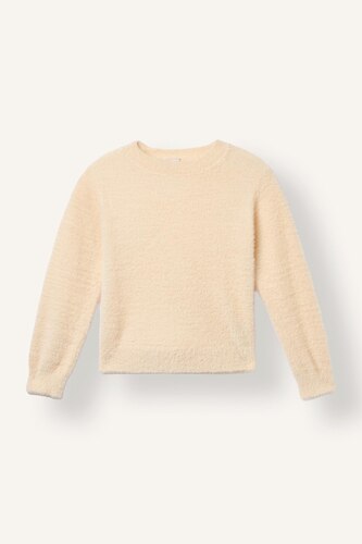 Pull en tricot à col rond pour fille Coupe régulière