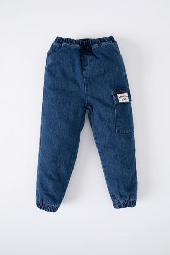 Baby Boy Pocket Combed Cotton Lined Jeans