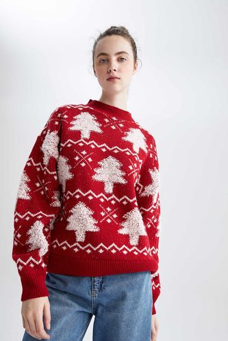 Regular Fit Pullover mit Weihnachtsmotiv