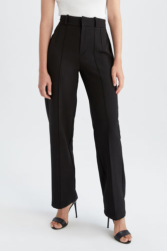 Leisure Suit Trousers Straight-Cut Korean-Style Loose-Fit Was Thin  High-Waist Vertical Sense oE8nAA | Shopee Philippines