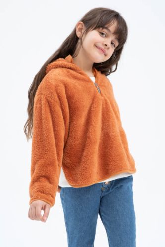 Girls hotsell fluffy hoodie