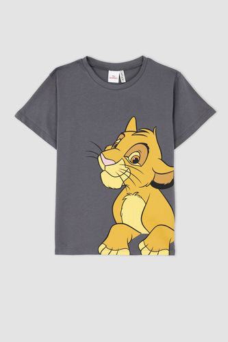 Kız Çocuk Disney Lion King Regular Fit Sırt Kısa Kollu Tişört