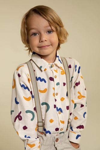 Рубашка с длинным рукавом для малышей мальчиков
