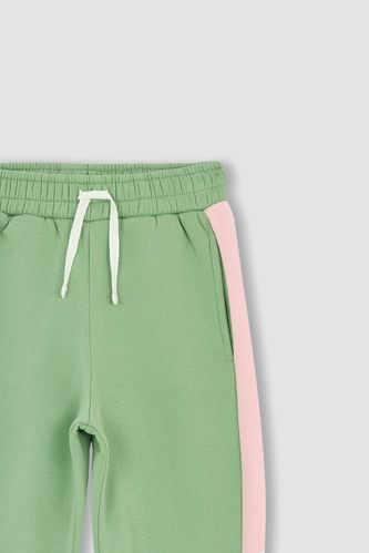 Girls Green Jogger Shorts