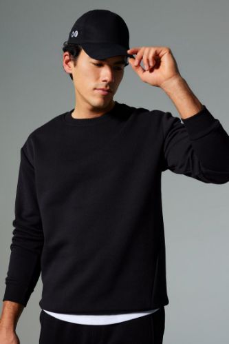 DeFactoFit Standart Fit Bisiklet Yaka Basic Düz Reflektör Kalın Sweatshirt