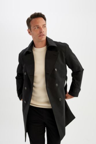 Fitted trench coat best sale