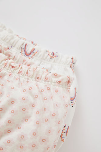 Пижама с принтом из хлопка для новорожденных