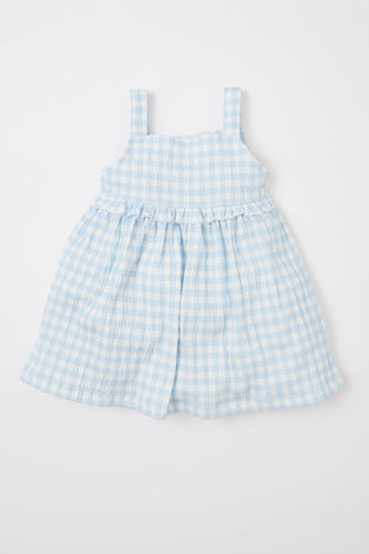 Baby Girl Gingham Strap Dress